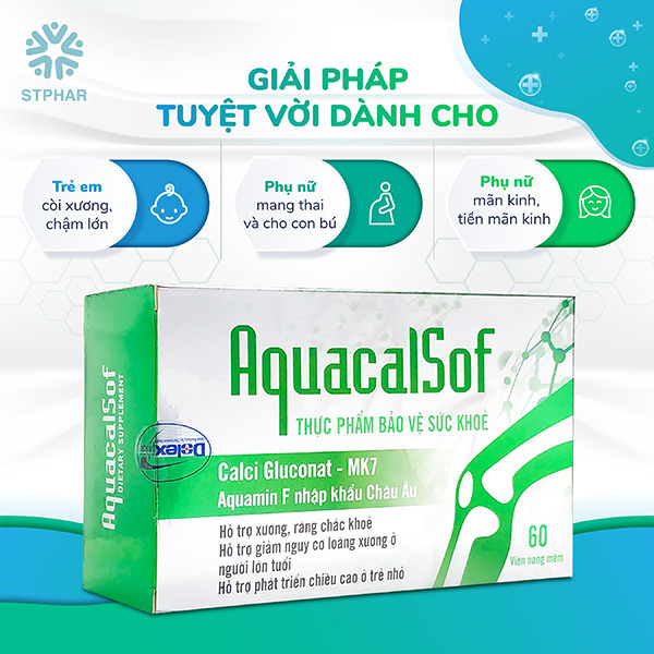 Viên uống bổ sung canxi, hổ trợ phát triển chiều cao, giảm đau xương khớp Aquacalsof-duoc-ban-tai-Droppiimart